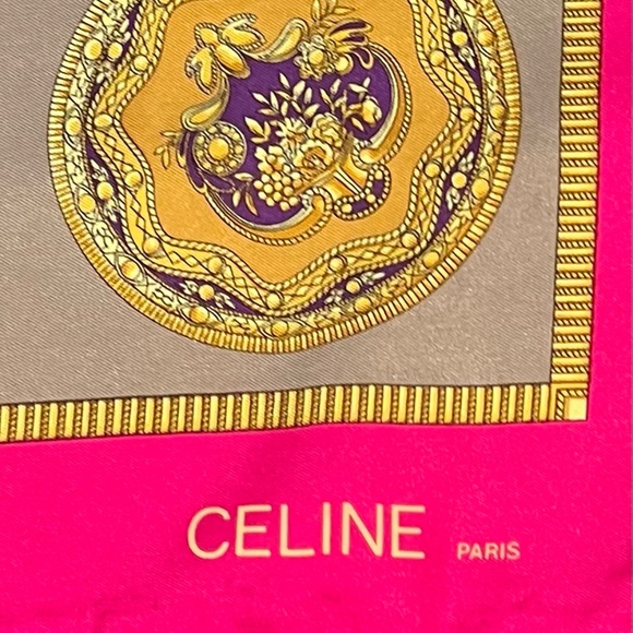 CELINE Classic Women's 100% Silk Scarf - Picture 1 of 5